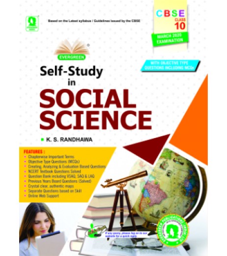Evergreen CBSE Self- Study in Social Science Class 10 CBSE Class 10 - SchoolChamp.net